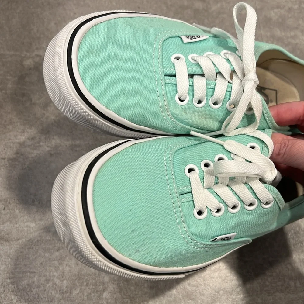 Vans Mint Green Sneakers - Women's 8 - Picture 4 of 9